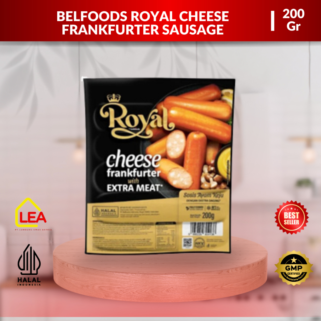 

Belfoods Royal Cheese Frankfurter Sausage 200gr