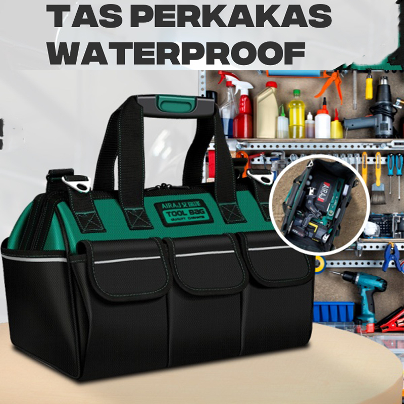Tas Perkakas Toolkit Toll box | Tool Bag Storage Tahan air dengan Strip Reflektif Waterproof