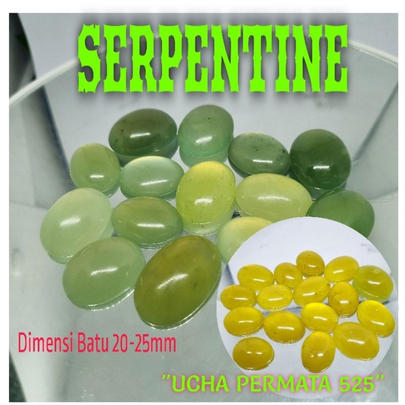 batu akik serpentine / yellow serpentin dan green serpentine
