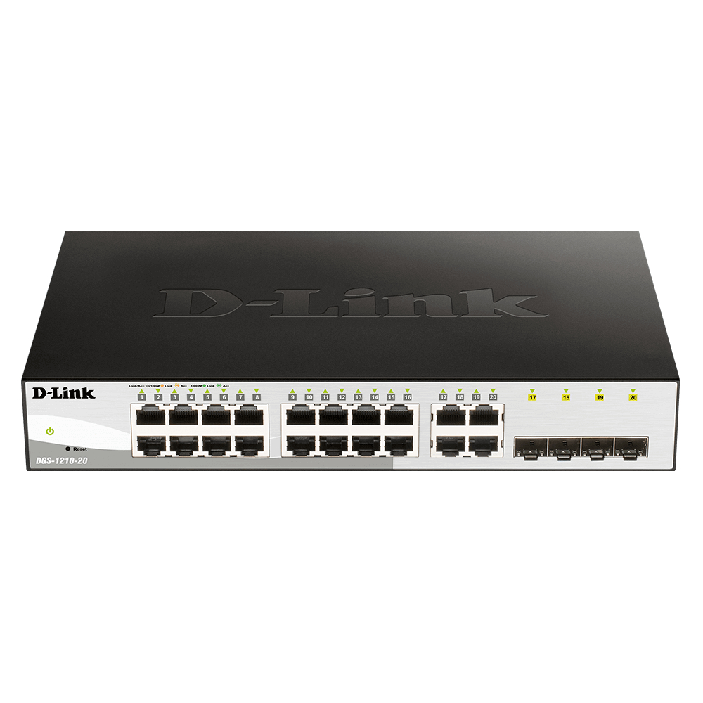 D-LINK DGS-1210-20 20-Port Layer 2 Smart Managed Gigabit Switch