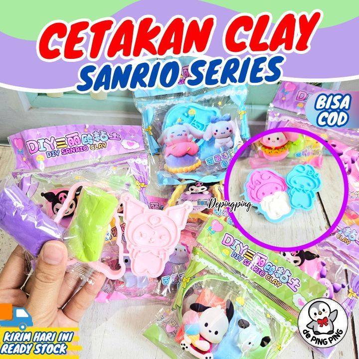 Cetakan Clay Sanrio/ Cetak Karakter Sanrio/ Cetakan Clay/ Clay Lucu