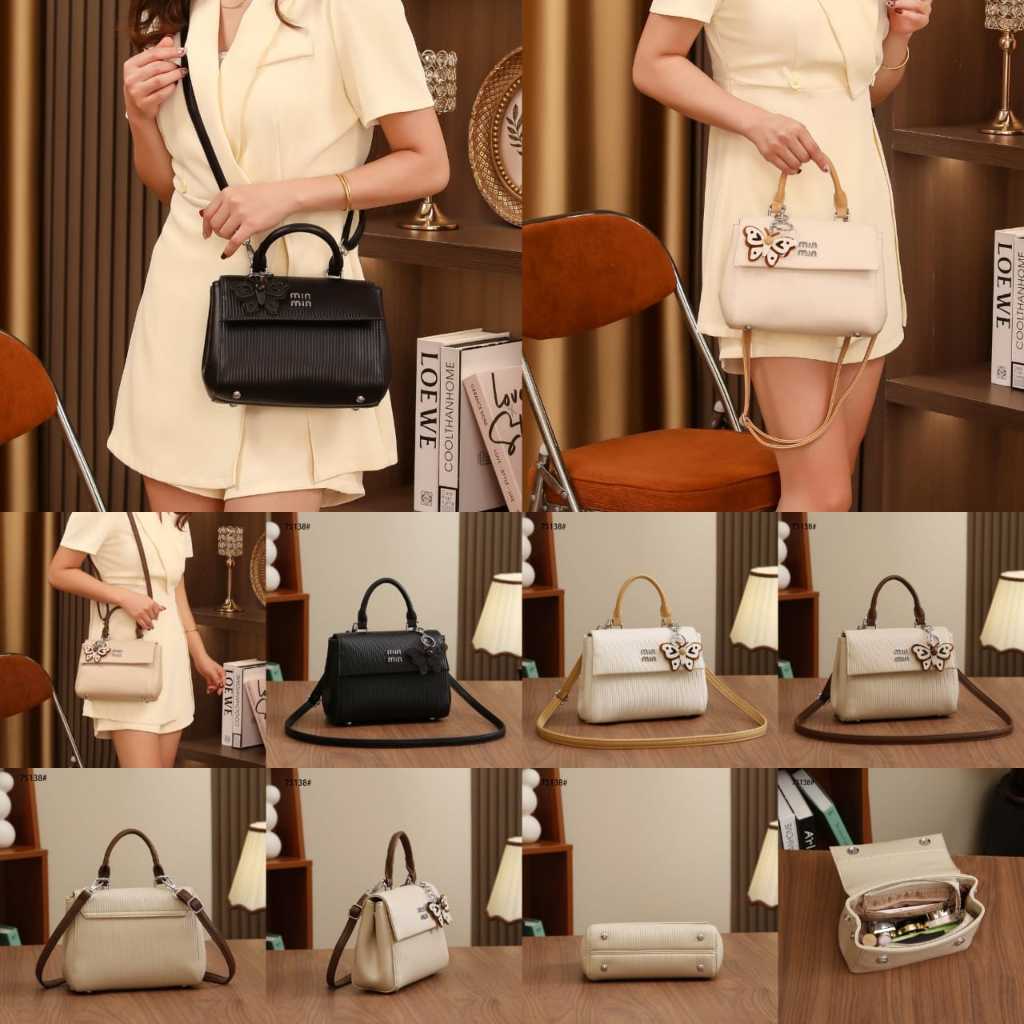 Tas Selempang Wanita TLY Leather Bag's75138#