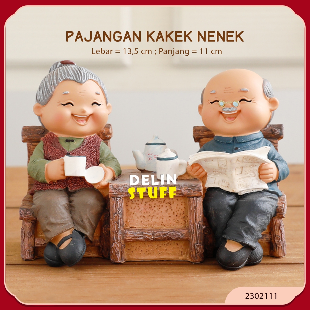Patung Pajangan Kakek Nenek Pajangan Akong Ama Aesthetic (2302111)