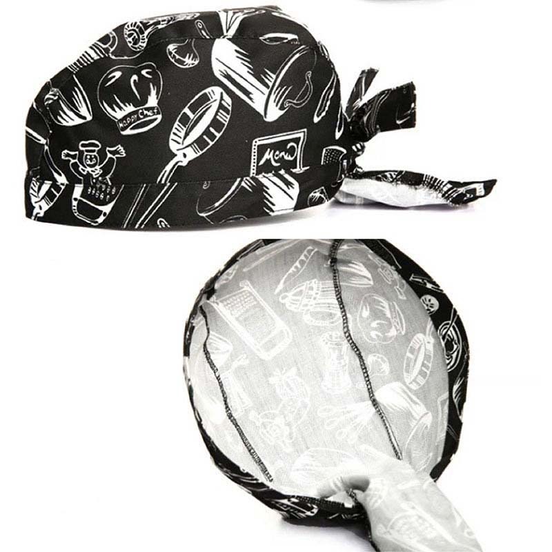 SHp2 Bandana Chef/Topi Kitchen Hitam/Topi Chef Ikat/Topi Masak Koki/Topi Chef Priatopi Chef Jepang