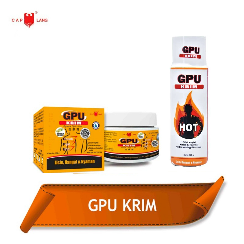 GPU Krim - Balsem Untuk Meredakan Pegal Linu, Nyeri Sendi
