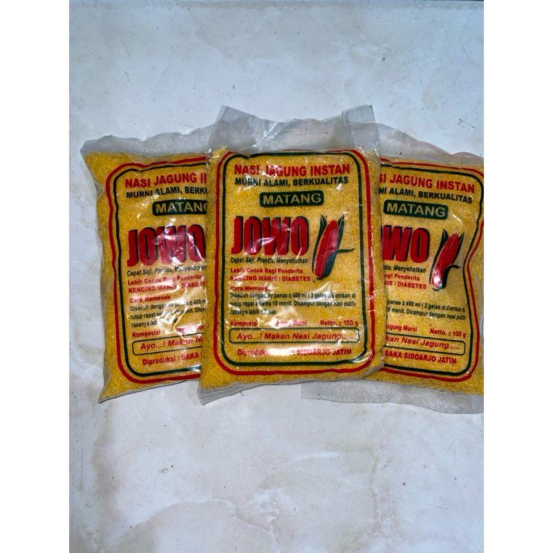 

nasi jagung instan alami