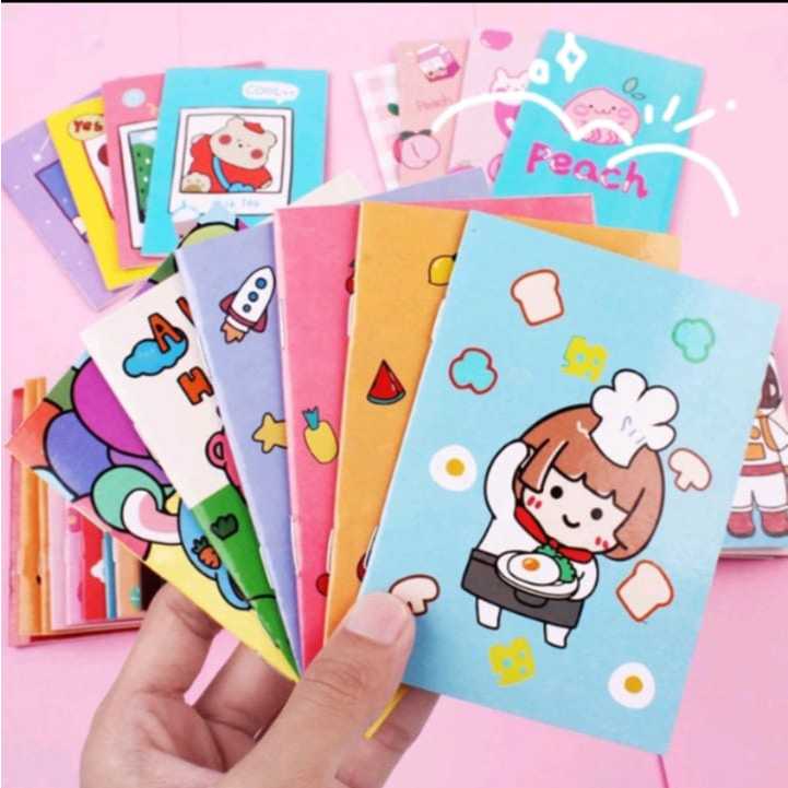 

Buku Tulis Mini Motif Kartun Note Book Mini Cartoon Mini Book Notepad Karakter Buku Tulis Memo