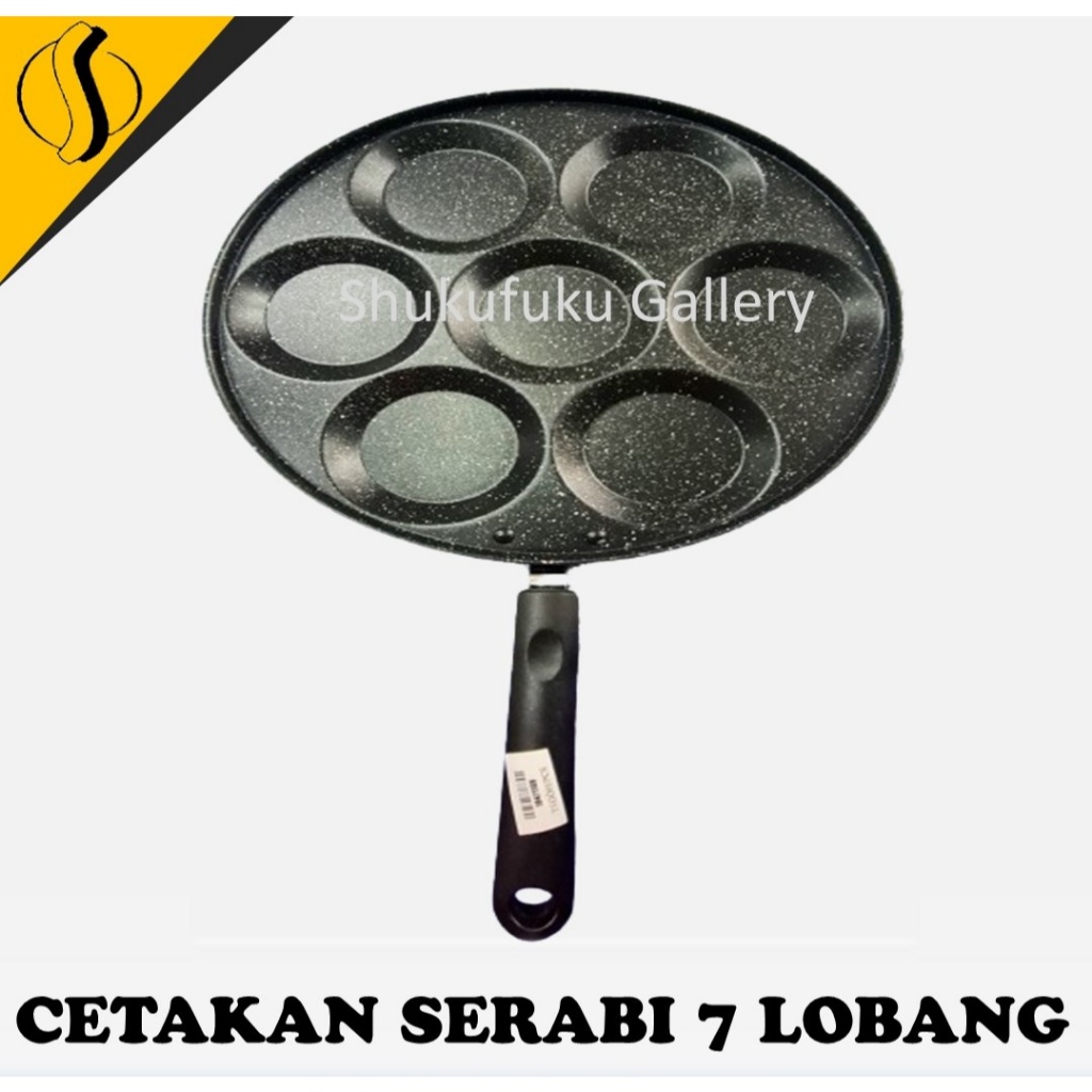 CETAKAN SERABI 7 LOBANG/ TEFLON SERABI 7 LUBANG