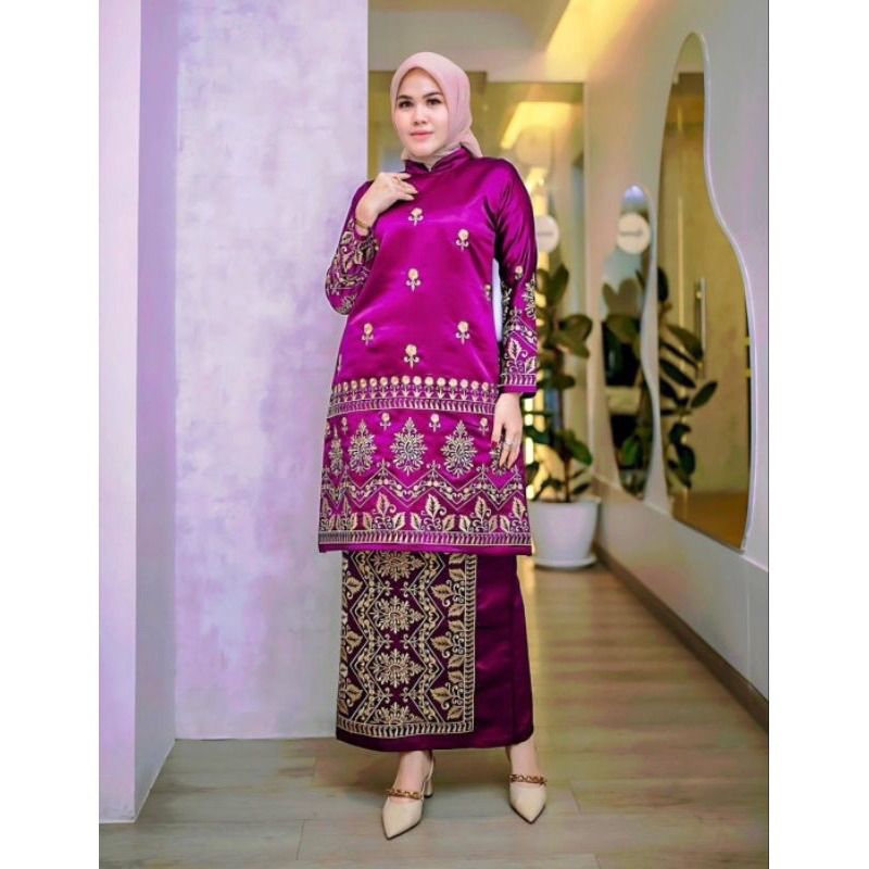 New Set Baju Kurung Bordir - Baju Kurung Modern - Kebaya Modern - Kebaya Baju Kurung Padang - Baju K