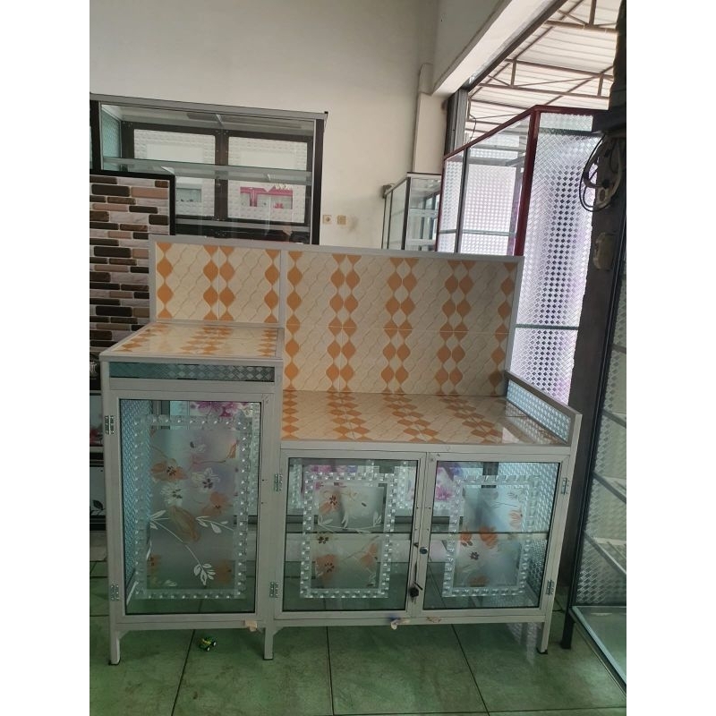 Meja Kompor Kaca 120 cm