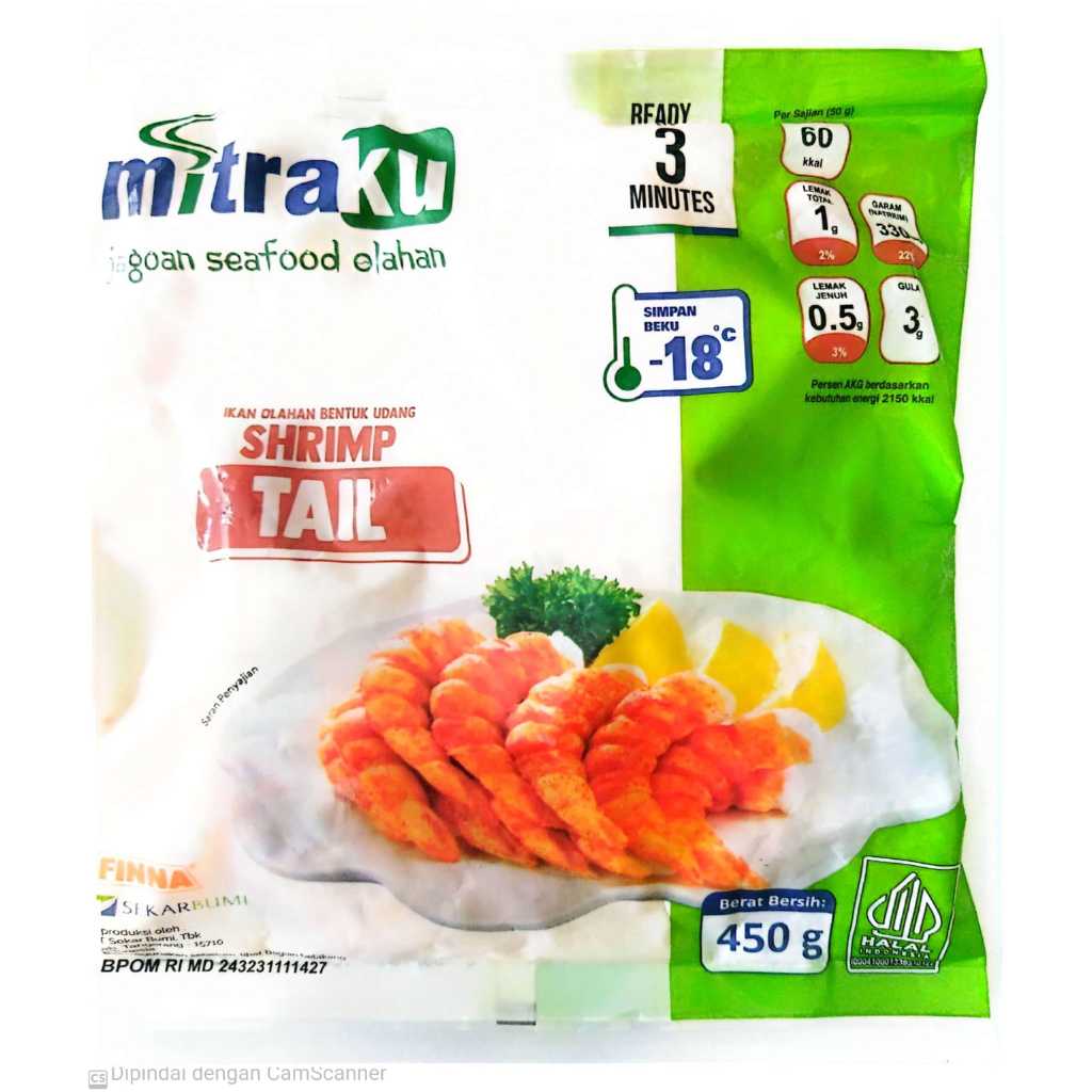 

✨ FSFF ✨ [instan] Mitraku Ekor Udang 500g