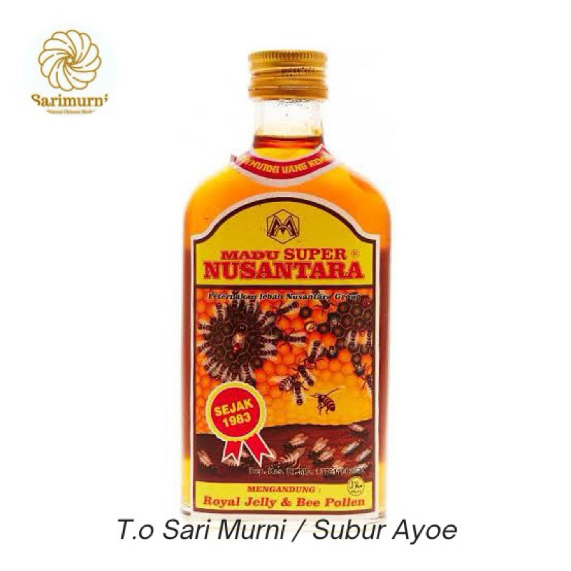 

Madu Super Bee Pollen Nusantara 250ml / Madu Nusantara Madu Super Royal Jelly 100% Asli Madu Alami 250 ml