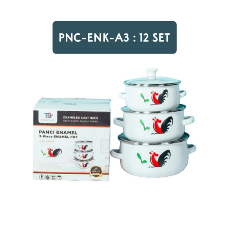 panci enamel 3-Price enamel pot cap ayam