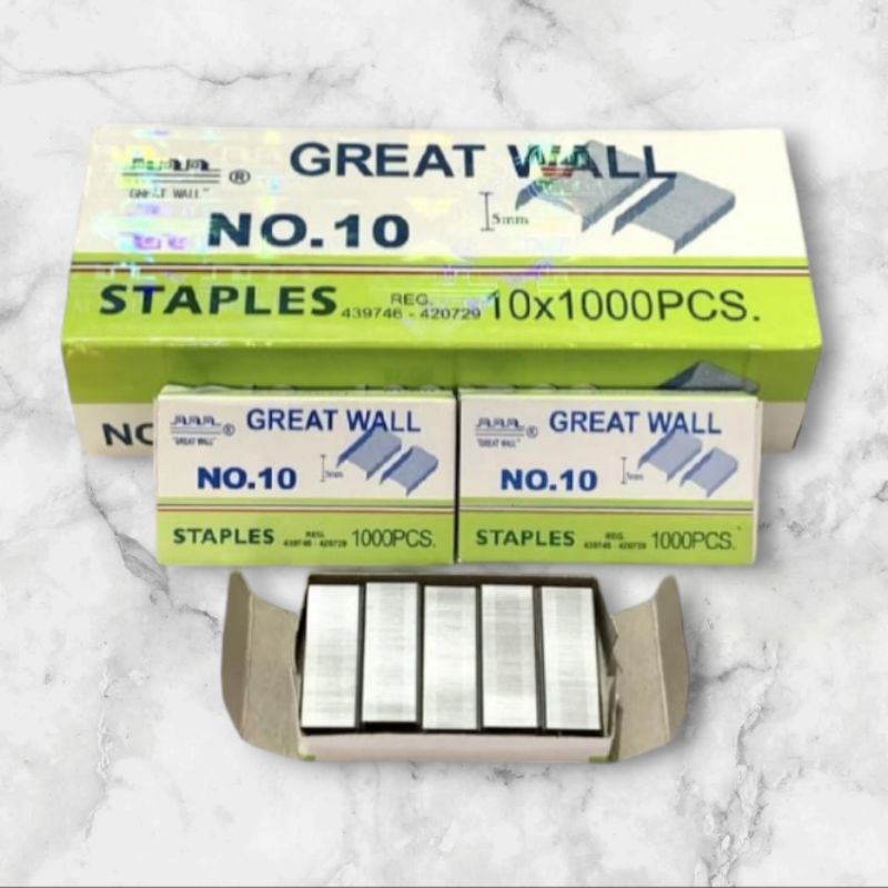 

REFILL/ ISI STAPLES GREAT WALL no 10 ORI ( PAK)