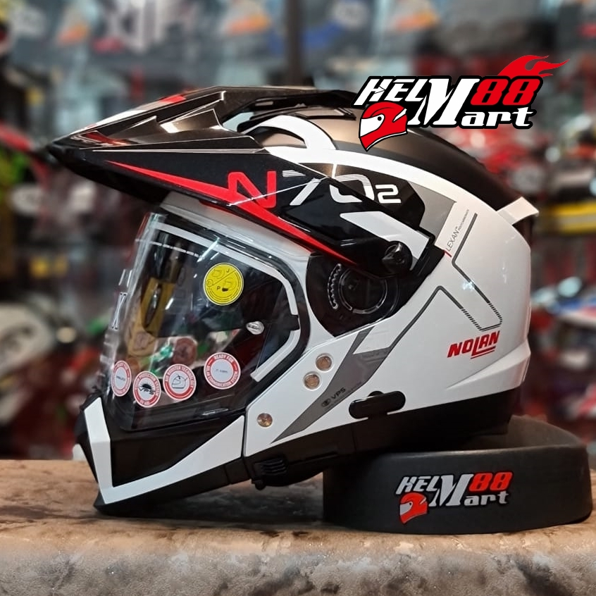 Helm Nolan N70-2X BUNGEE Helm Crossover N702X N70.2X Nolan N70