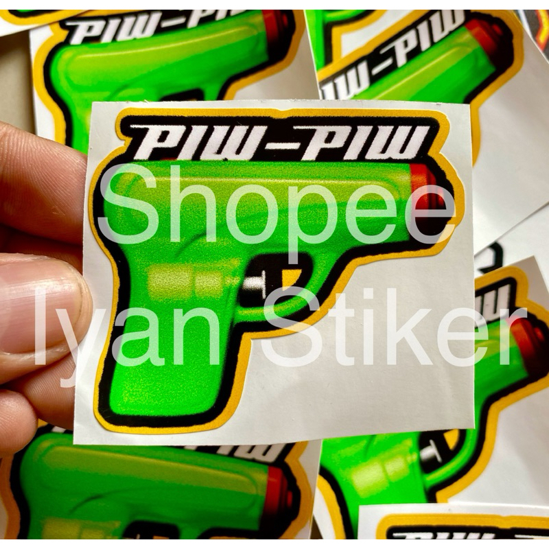 

Sticker Pistol Piw Piw ala ala Plat KT