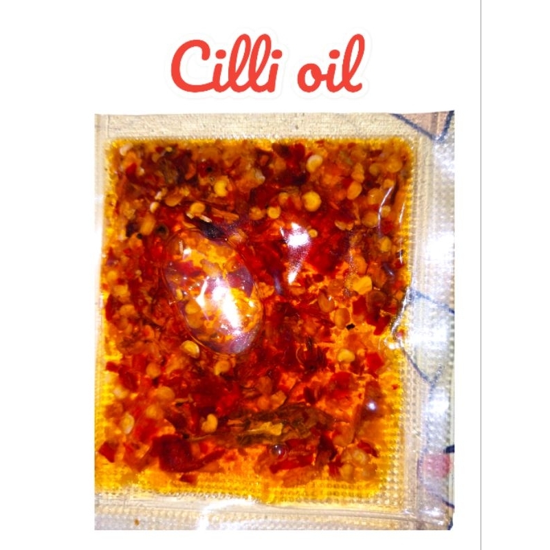 

Cilli oil, enak, pedas, dan gurih 10gram.