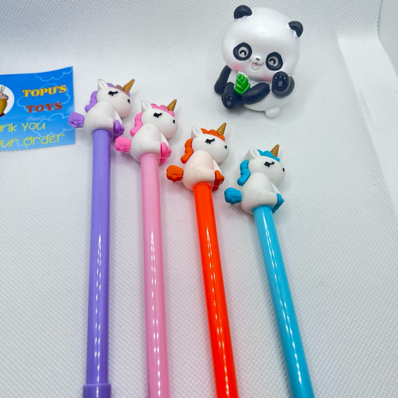 

Bolpen Unicorn tinta hitam pena unicorn dan karakter lucu kreatif stationary berkualitas kado