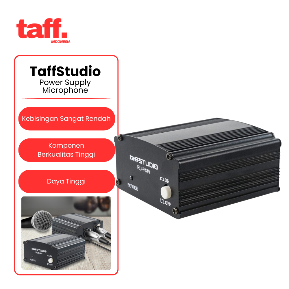 TaffSTUDIO Power Supply Microphone Condenser Phantom