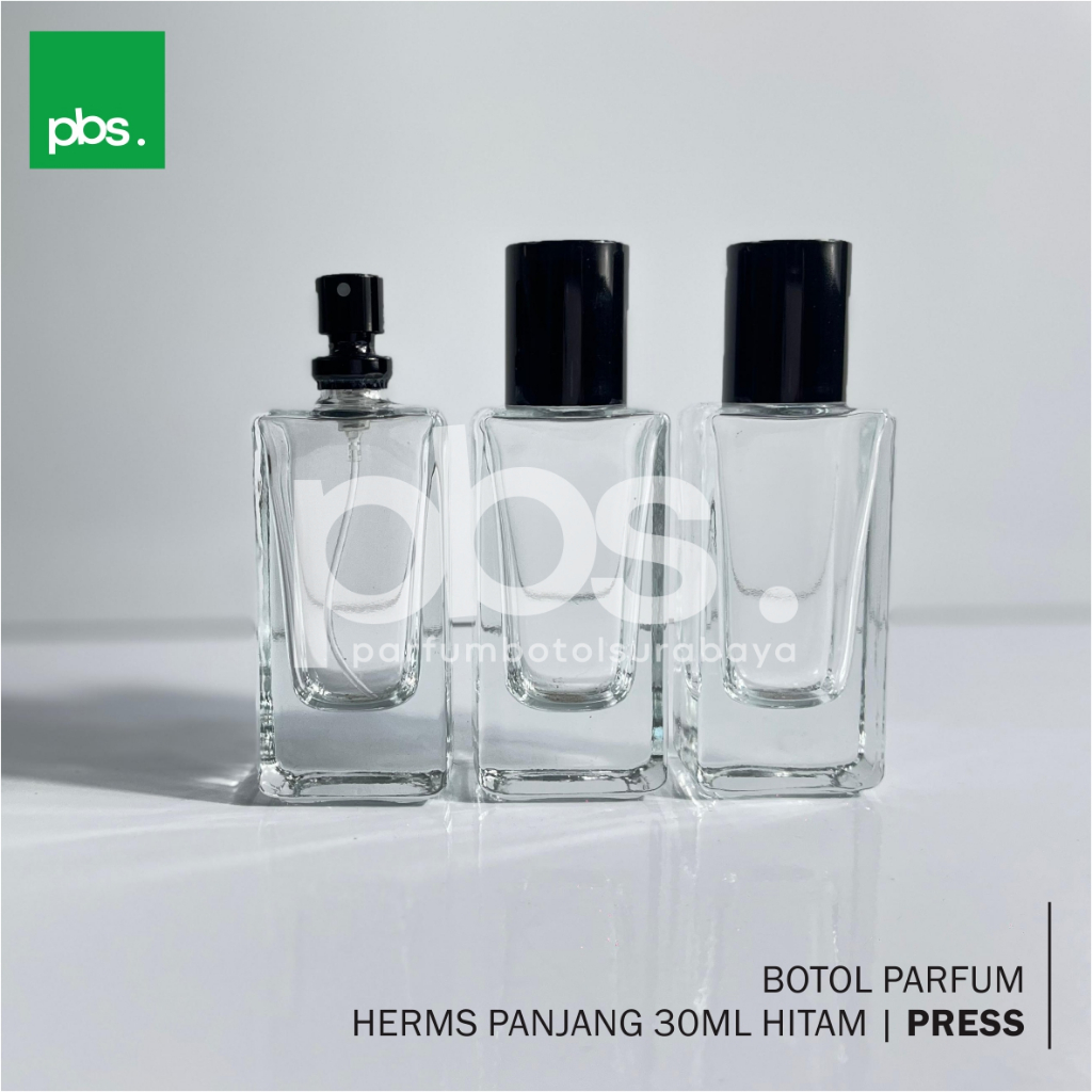 Botol Parfum - Herms Panjang 30ml Hitam | PRESS
