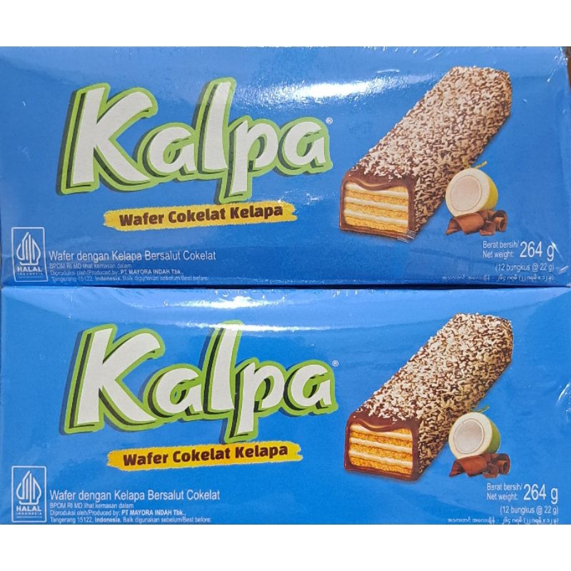 

KALPA WAFER COKLAT TABUR KELAPA ISI 12PCS