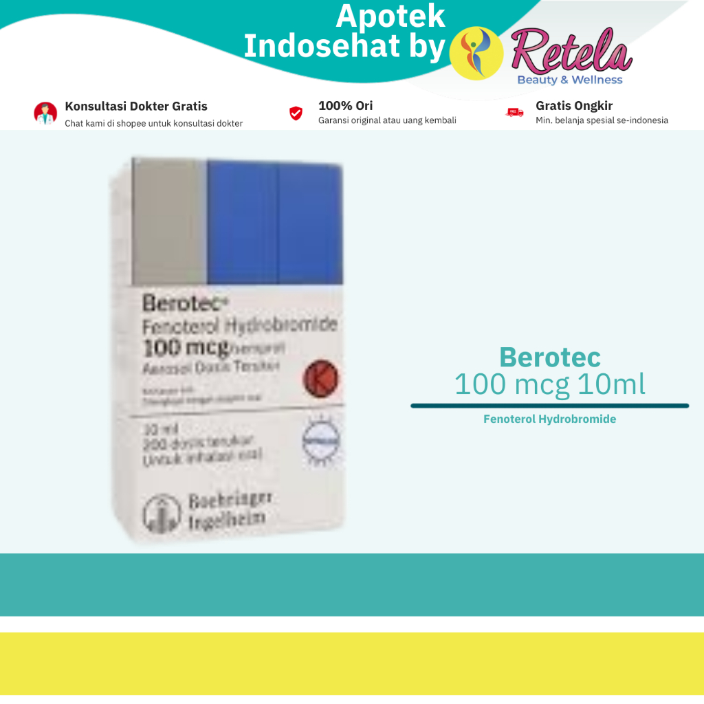 Berotec MDI 100 mcg/Puff 10 ml / Inhaler / Asma