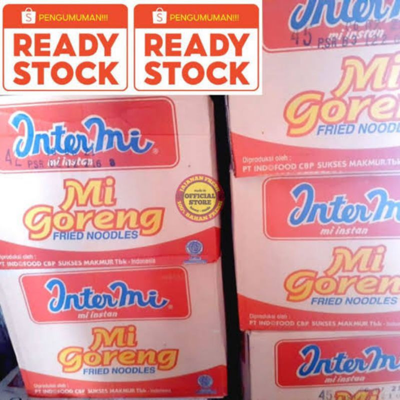 

INTERMIE/INDOMIE MIE GORENG MIE INSTAN 1KARTON/1DUS ISI(40PCS)