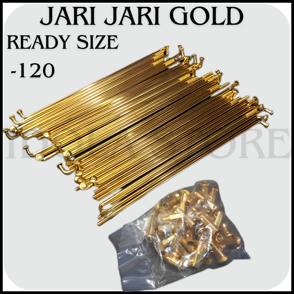 Ruji Gold, jari jari gold Besar Ukuran 9 Kuat Anti Karat Racing Kontes Harian Accesories Motor
