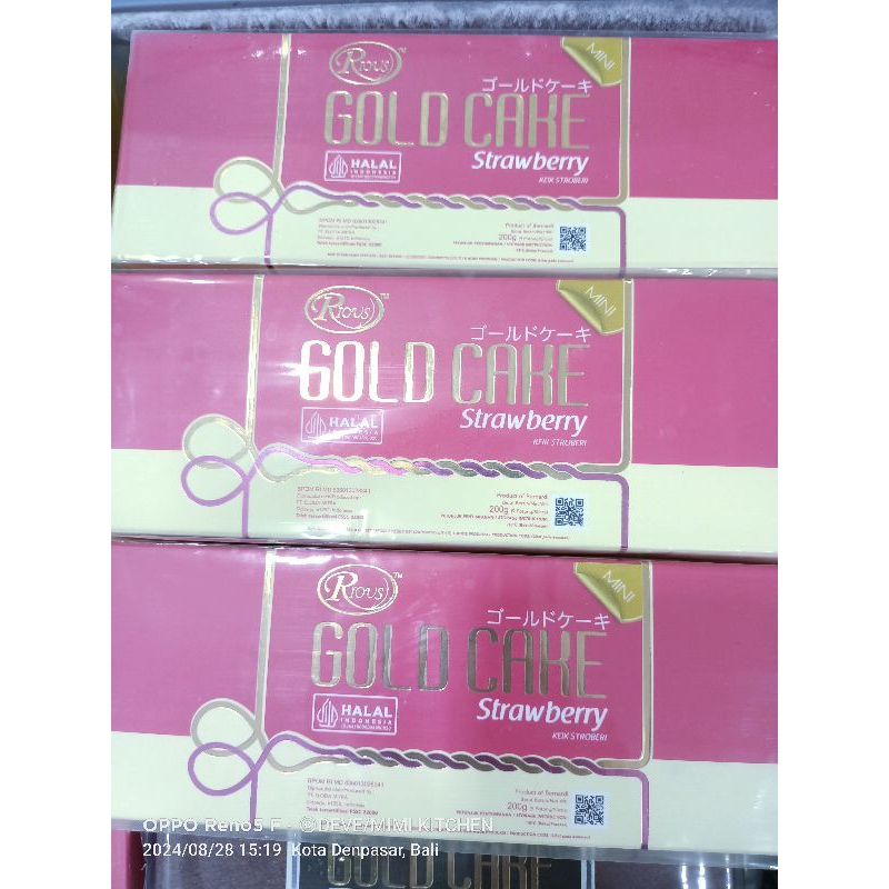 

Rious Gold Cake Strawberry 190gr