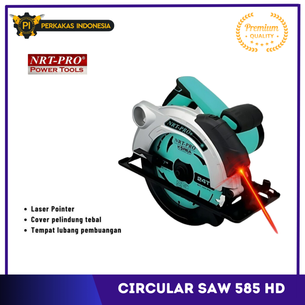 NRT Pro Circular Saw 2600HD 7 Inch Low Watt 800 W NRT PRO 2600 HD Mesin Gergaji Potong Kayu Circle