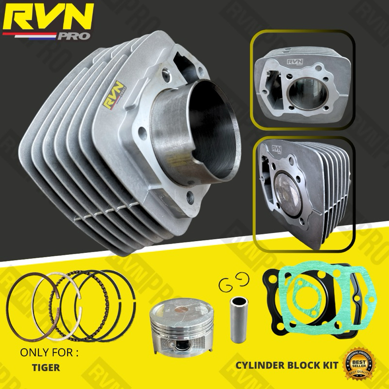 BLOK BLOCK SEHER KOMPLIT TIGER TIGER REVO TIGER LAMA PISTON KIT SEPAKET ORIGINAL RVN BONUS PAKING