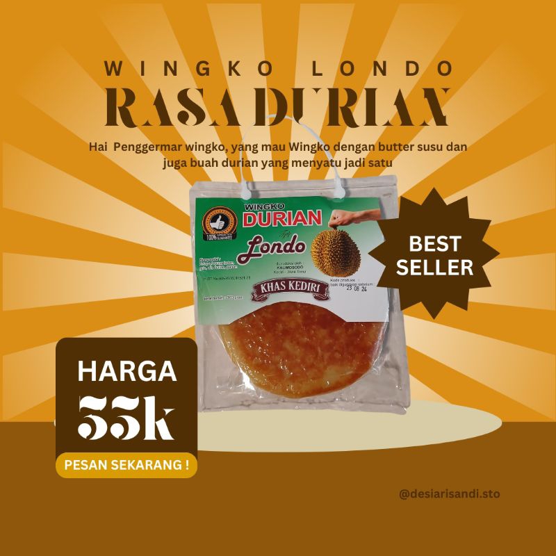 

Desi Arisandi - Wingko Londo Durian - Makanan Tradisional - Jajanan