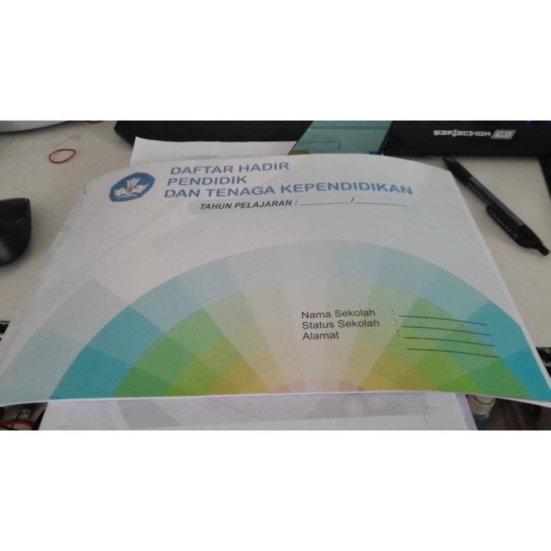 Buku Absen Guru/Daftar Hadir Guru SD