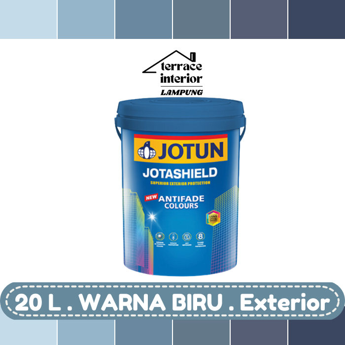 Cat Tembok Jotashield Antifade Colours Exterior Jotun warna Biru 20 L