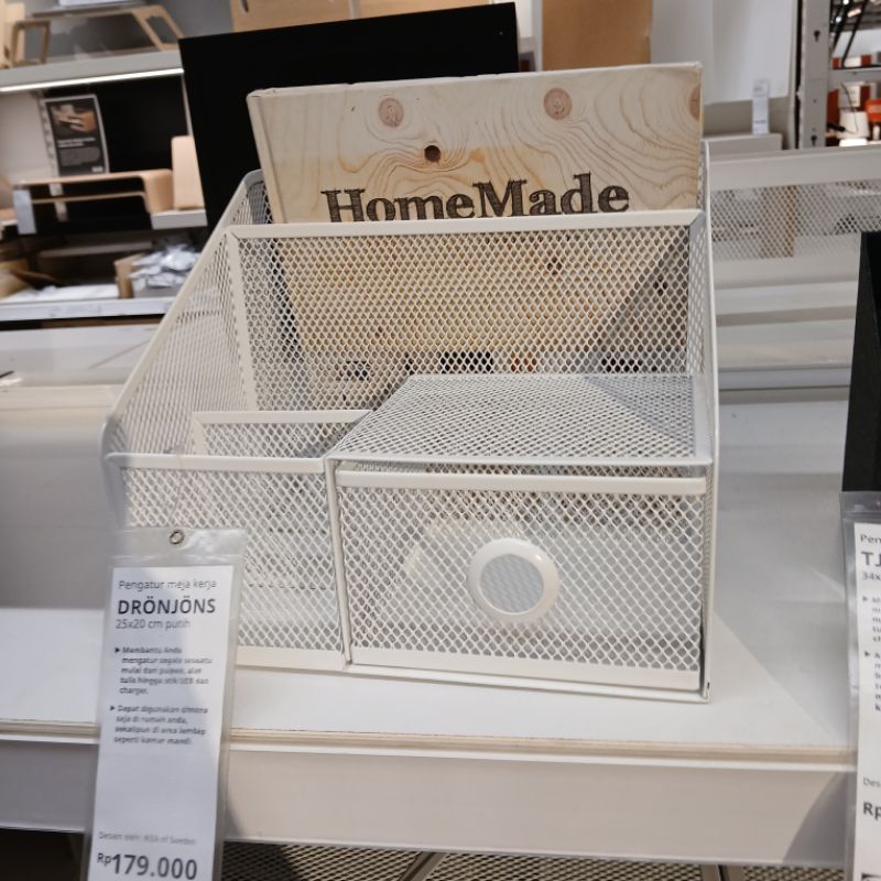 

IKEA DRONJONS Organiser meja tempat ATK wadah box surat majalah dengan laci kecil