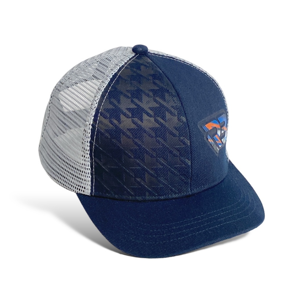 Topi Trucker Jaring Topi Pria Visor Pendek Navy