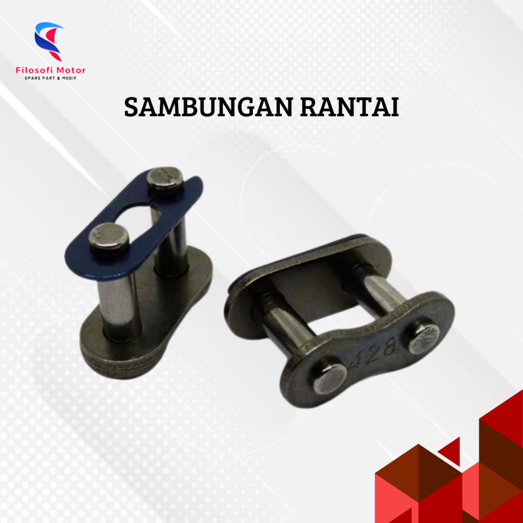 Sambungan Rantai 415 428 428H HITAM