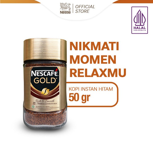 

NESCAFE GOLD Kopi Instan Kopi Hitam Jar 50gr