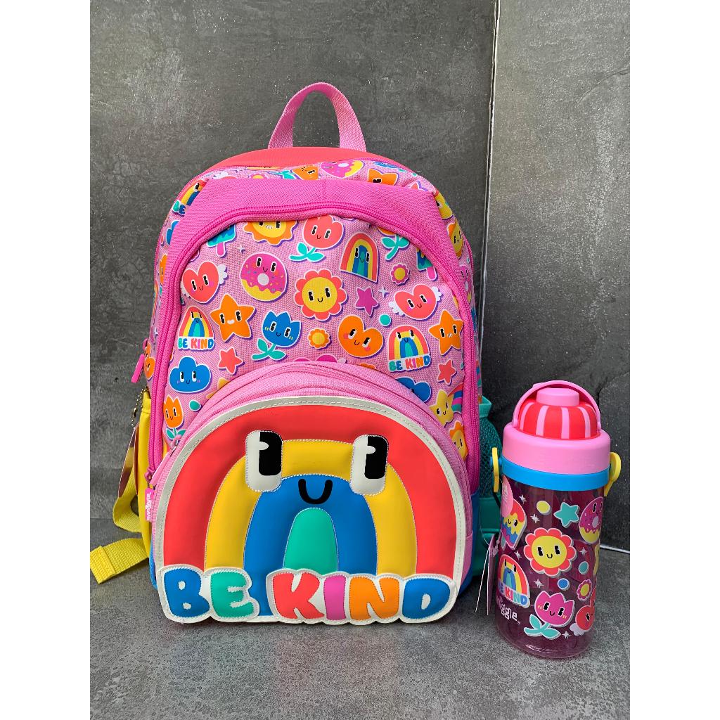 SMIGGLE BIG DREAMS JUNIOR BACKPACK & BOTTLE SET PINK - TAS DAN BOTOL SMIGGLE