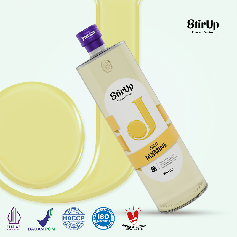 

StirUp Wild Jasmine - Gourmet Syrup Rasa Melati - Glass