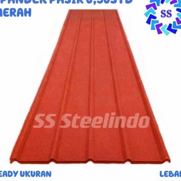 Terbaru ATAP BAJA RINGAN SPANDEX  SPANDEK  SPANDECK PASIR MERAH 3MM STD