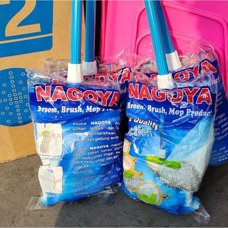 Pel Gagang Panjang Nagoya / Kain Pel Sumbu / Pel Lantai