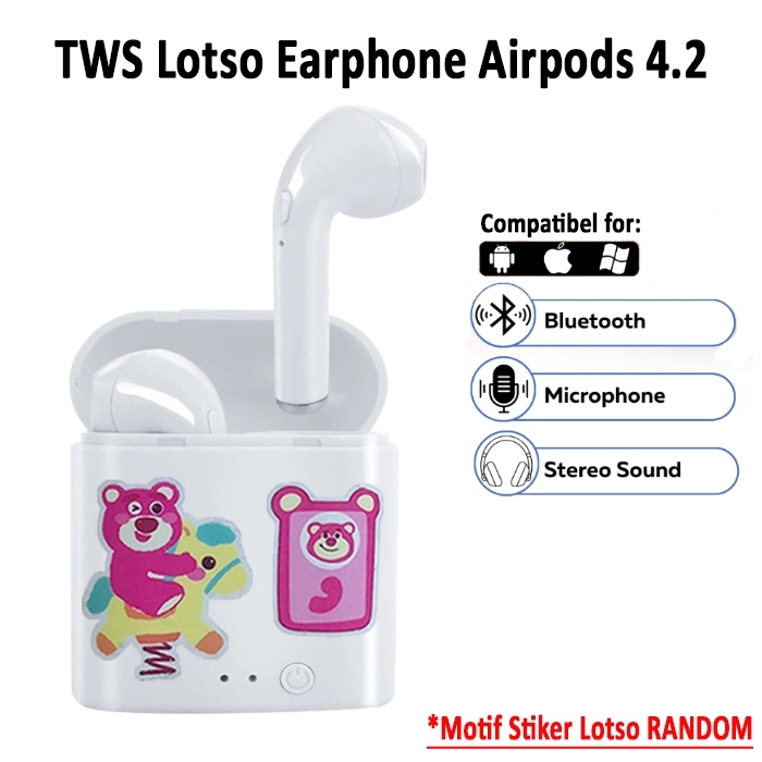 ONEGPLUS - TWS Lotso Earphone Airpods Bluetooth V4.2 - Random Motif