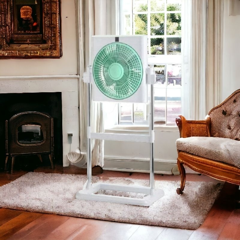 Kipas Angin Box Kotak Maspion JF 1204 S Ukuran 12 Inch JF-1204 S Warna Ungu / Hijau