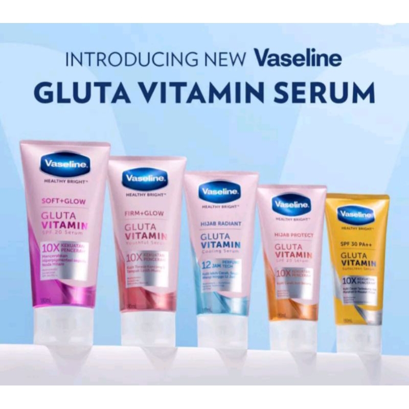 Vaseline Healthy Bright Vitamin Body Serum / Soft Glow / Hijab Radiant Gluta Vitamin / Body Lotion 1