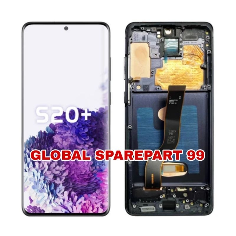 LCD + TOUCHSCREEN SAMSUNG GALAXY S20 PLUS / S20 + G985 / G985F + FRAME