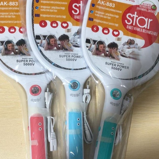 Unggul Raket Nyamuk Aoki883  Raket nyamuk Charger  raket nyamuk cas  raket nyamuk  raket nyamuk bagu