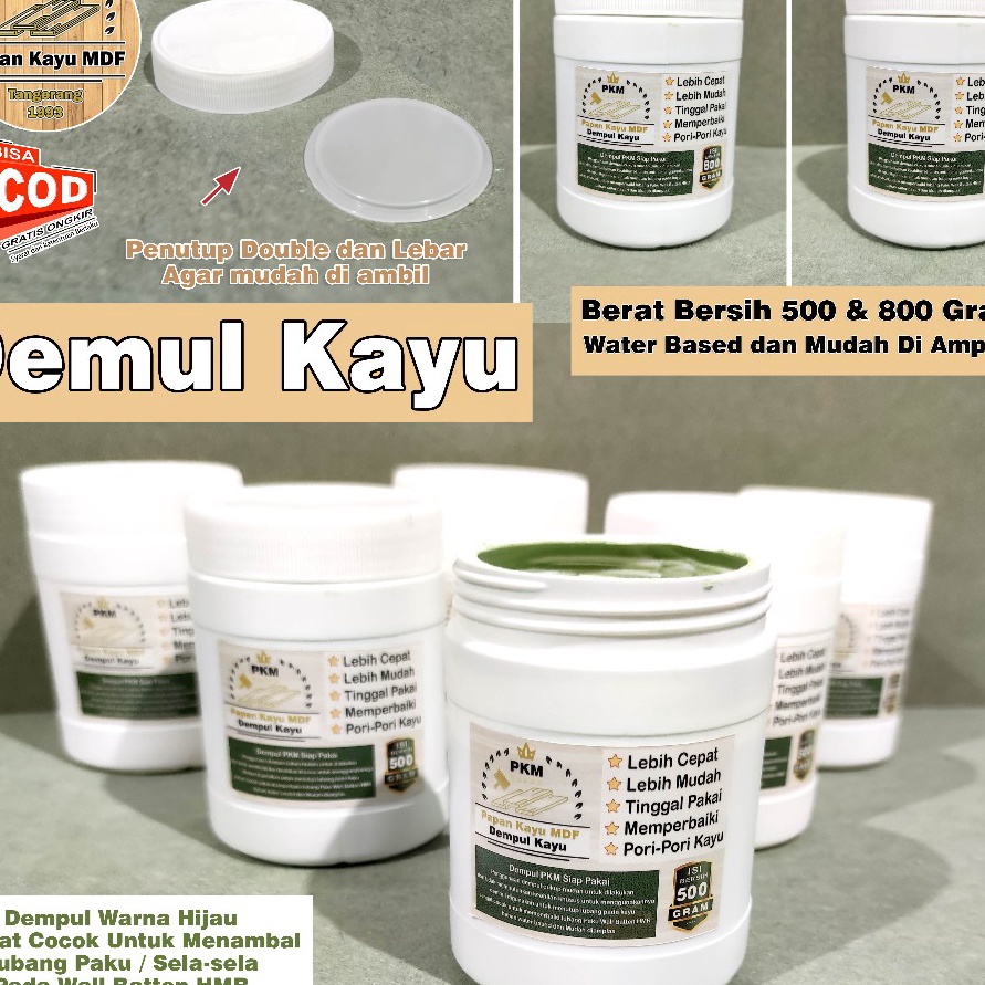 KF7 Dempul Kayu Siap Pakai Berat Bersih 5  8 Gram Bisa untuk Menambal Lubang Paku  Sela Sela MDF HMR
