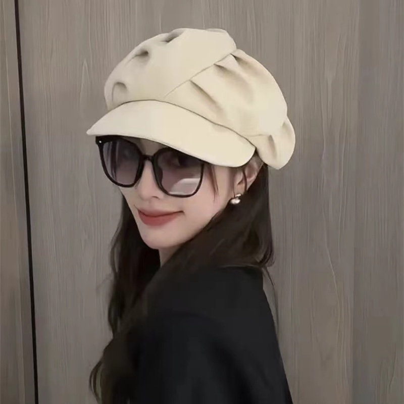 SOLVOTOPI-324 Topi Baret Korea Wanita Hijab Elegant Model Bucket Bahan Lembut