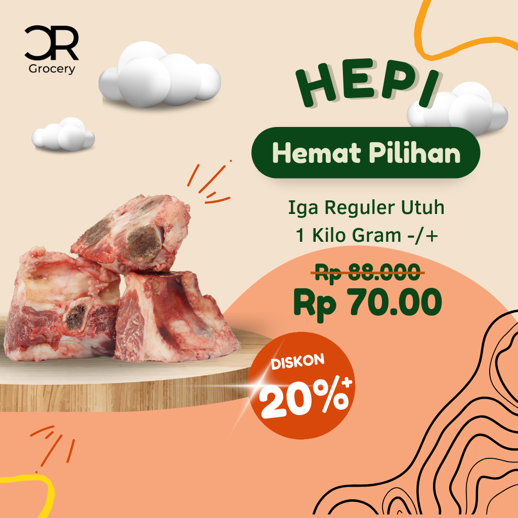 

IGA SAPI PREMIUM FROZEN 1 Kg BERKUALITAS